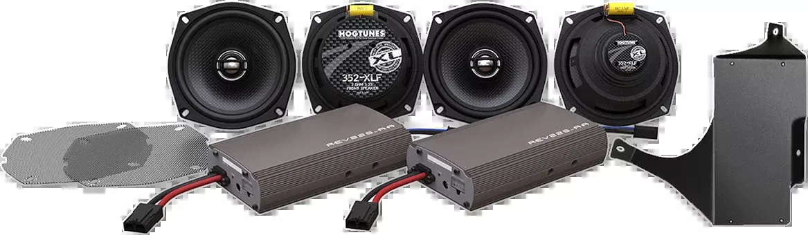 Hogtunes Ultra XL 4 Speaker & Amplifier Kit 1998-2013 Harley Touring Models