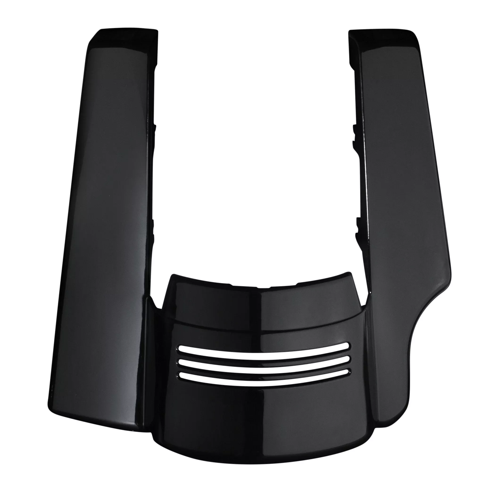 Hogworkz 2-Into-1 Stretched Tri-Bar Fender Extension Vivid Black 09-19 FL