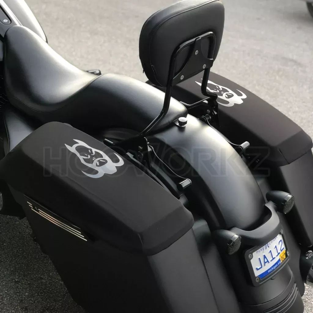 Hogworkz Black Harley Davidson Touring Water Resistant Saddlebag Lid Covers