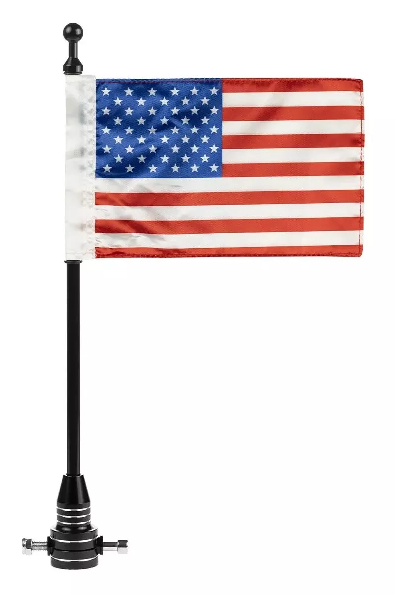 HogWorkz USA Flag / Pole With Luggage Rack Mount