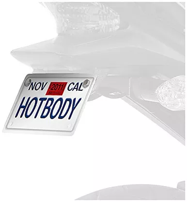 Hotbodies Racing 41102-1000 Textured Black ABS License Plate Tag Bracket