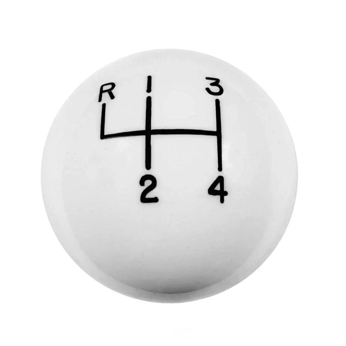 Hurst Shift Knob - 4-Speed Pattern - White 1630002