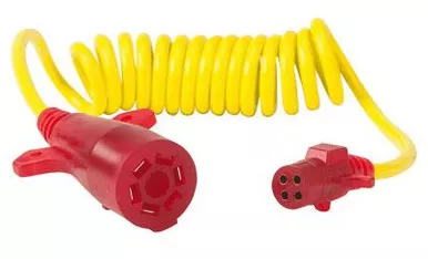 Husky 30500 Trailer Wiring Connector 7 RV Blade To 4 Pole Round 8 Foot