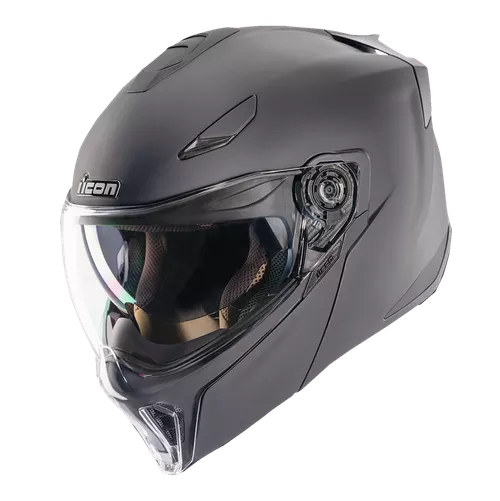 Icon Threshold Modular DOT Helmet – Matte Black