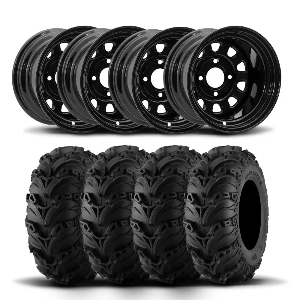 ITP Delta Steel 12″ Wheels And Mud Lite II Tires [23×10-12]