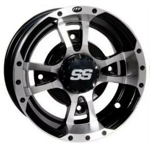 ITP SS112 Sport ATV Wheel Machined w/Black 10×5 4/156 (1028336404B)