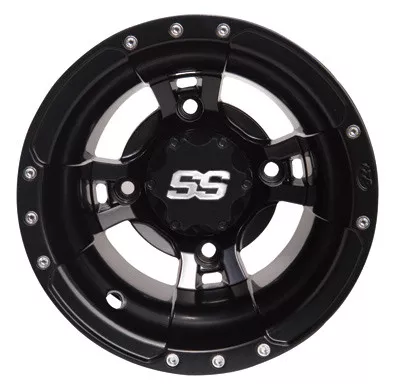ITP SS112 Sport ATV Wheel Matte Black 9x8 (0928385536B)