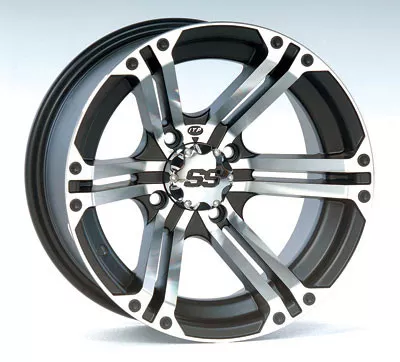 ITP SS212 Aluminum Wheel Machined w/Black 12×7 (1228364404B)