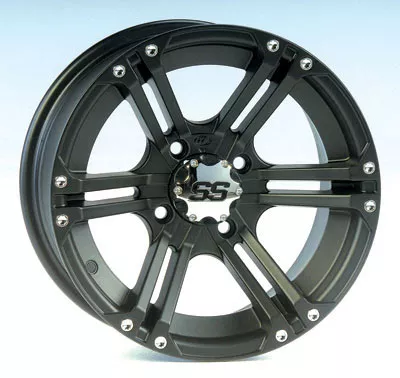ITP SS212 Aluminum Wheel Matte Black 12x7 (1228366536B)