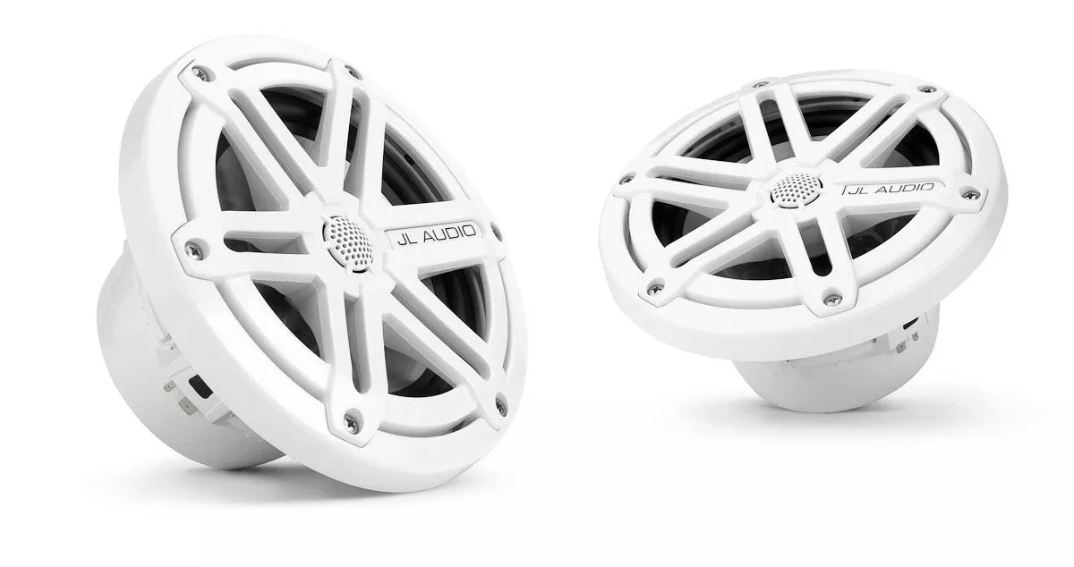 JL Audio Marine Boat M3 6.5-inch Cockpit Coaxial System White Sport Grilles