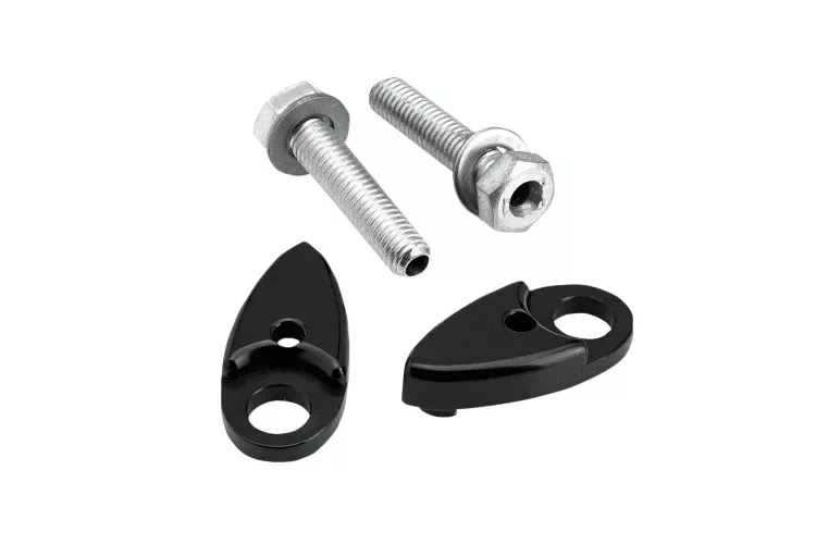 Joker Machine Adapter Plates for Side Rail-MountMarker Lights for '92-17 FXD (except FLD)-BlackAstro Marker lightssold separately