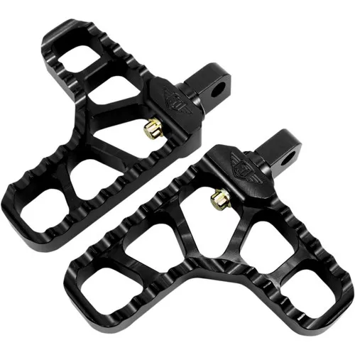 Joker Machine Adjustable Heel Foot Pegs for Harley - Black