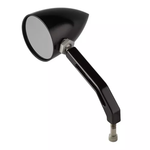 Joker Machine Billet Mirror View Tech V Smooth/Black (03-011BLK)