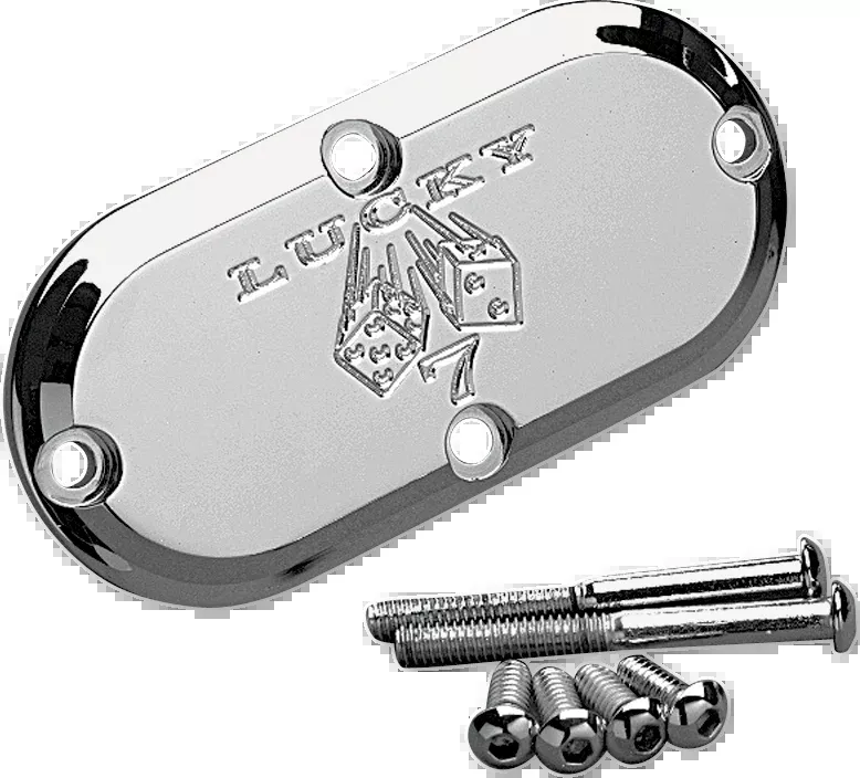 Joker Machine Lucky 7 Chrome Inspection Cover for 1969-06 Harley Softail Touring