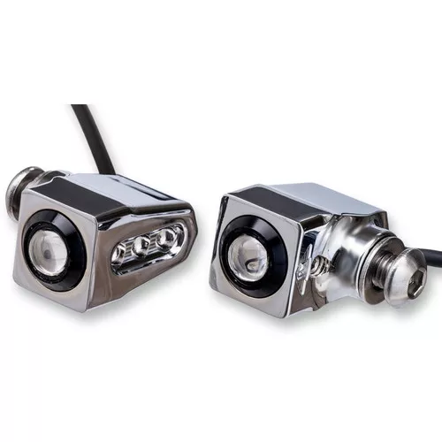 Joker Machine Rat Eye LED Turn Signals - Chrome