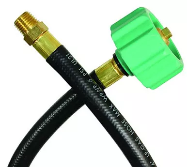 JR Products 07-30865 RV Rubber Pigtail Hose with 1/4" Male Pipe Thread End