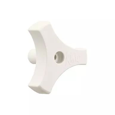 JR Products 20165 Tri-Lug Window Knob 9/16" White