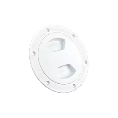 JR Products 31025 Access Deck Plate 5" White