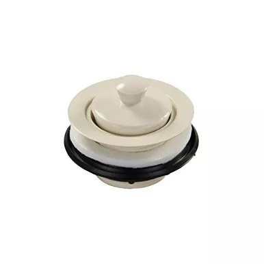 JR Products 95115 Strainer with Pop-Up Stopper - Parchment Color