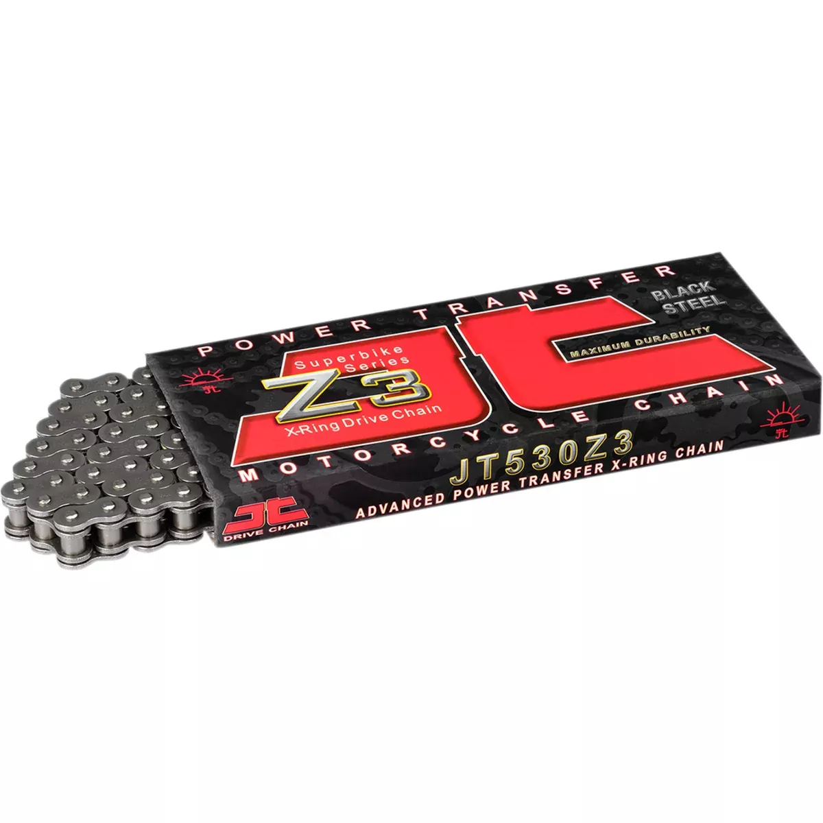JT CHAINS 1223-1058 JTC520Z3-110RL 520 Z3 Heavy Duty X-Ring Sealed Drive Chain 520 Z3 – Heavy Duty Drive Chain – 110 Links
