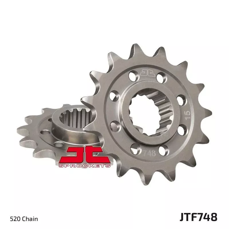 JT Sprockets Front OEM Type Rubber Cushioned Sprocket 15 Tooth 15T 520 Chain