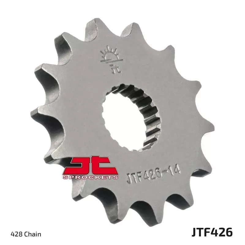JT Sprockets Front Steel Countershaft Sprocket 14 Tooth 14T 428 Chain JTF426.14