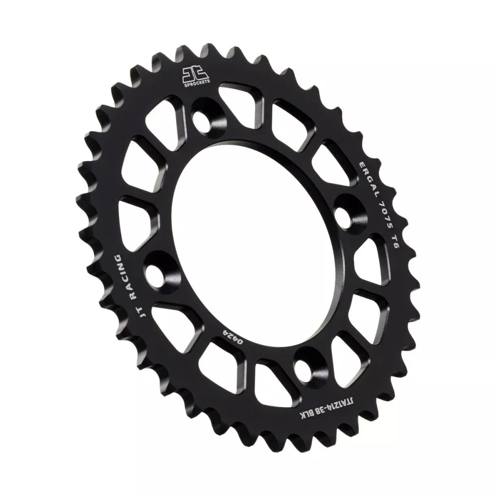 JT Sprockets Rear Racelite Aluminum Race Sprocket Red 38 Tooth 38T 420 Chain