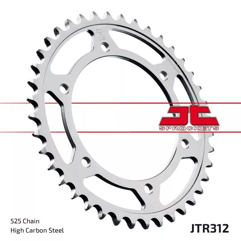 JT Sprockets Rear Steel Sprocket 40 Tooth 40T 525 Chain JTR312.40