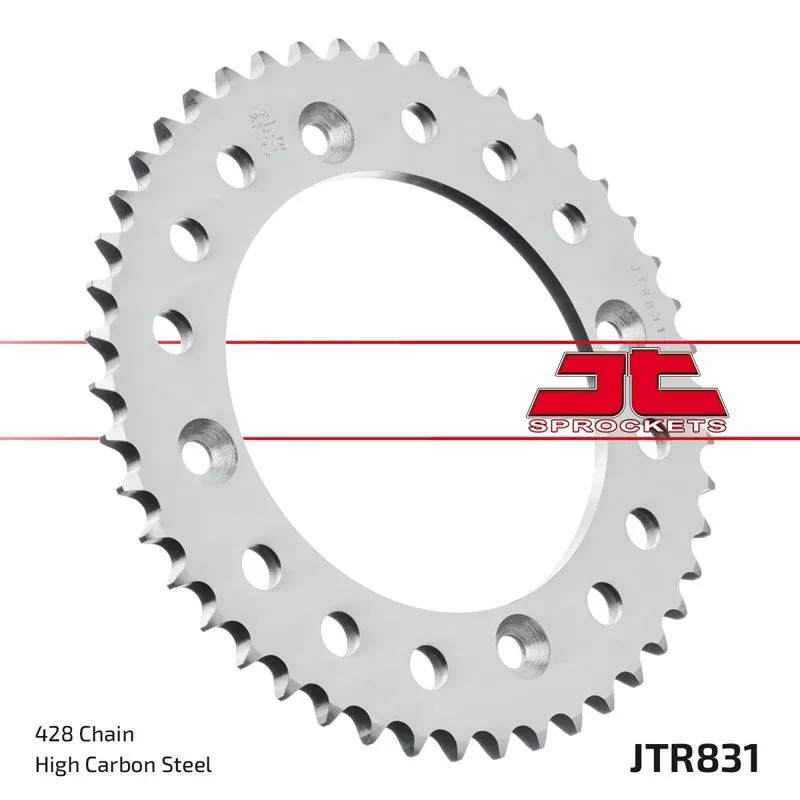 JT Sprockets Rear Steel Sprocket 46 Tooth 46T 428 Chain JTR831.46