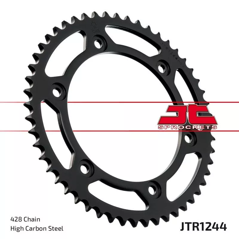JT Sprockets Rear Steel Sprocket 51 Tooth 51T 428 Chain JTR1244.51