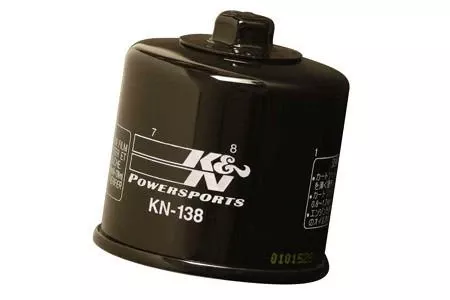 K & N Powersports Performance Gold Oil Filters Black KN-138