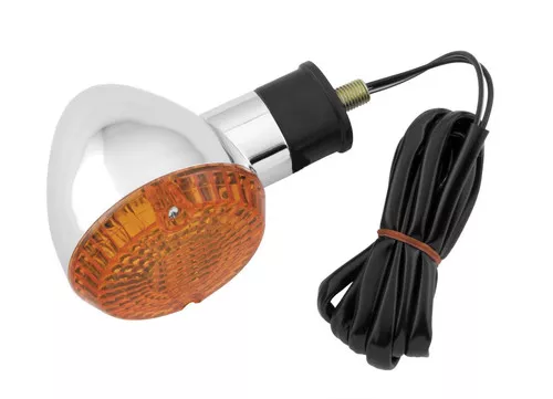 K&S DOT Compliant Chrome Turn Signal w/Amber Lens (25-2285)