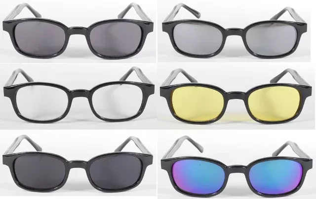 KD's 12 Pairs Sunglasses "You Pick The Colors" Old Skool Biker Glasses