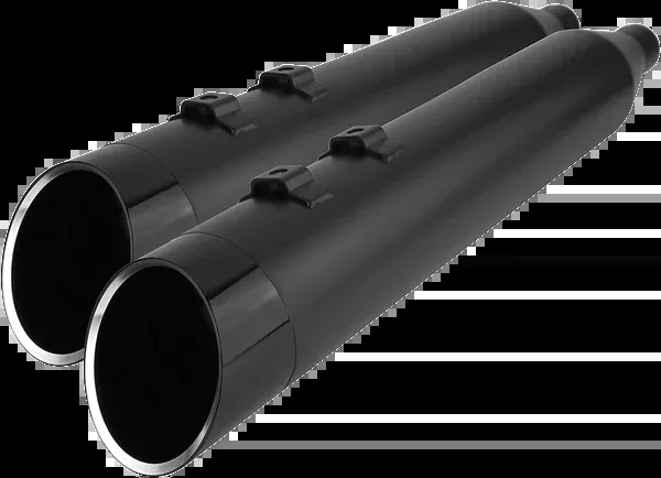 Khrome Werks 4-1/2″ HP-Plus Slip-On Mufflers – Black With Edge Tip