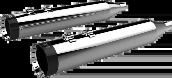 Khrome Werks 4-1/2″ HP-Plus Slip-On Mufflers – Chrome With Turbine Tip
