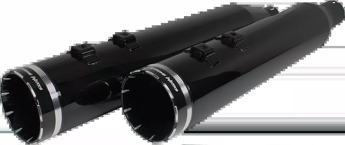 Khrome Werks 4.5" HP Plus Obsidian Slip On Mufflers for 2017-2025 Harley Touring
