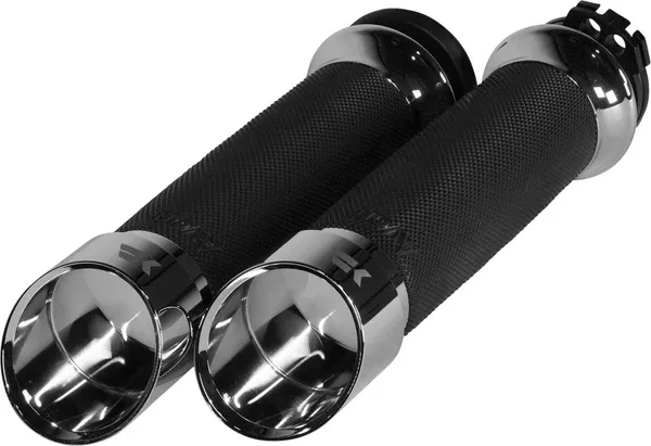Khrome Werks Edge Grips – Custom Contour – Cable – Chrome