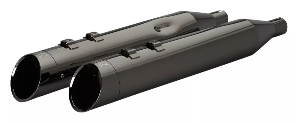 Khrome Werks HP Plus 4.5" Edge Tip Slip-On Mufflers For Harley Touring 2017-2026
