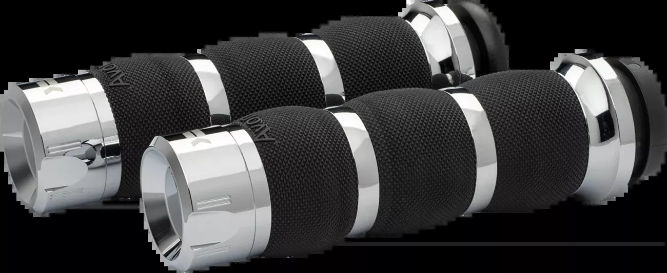 Khrome Werks Klassic Air Cushion Hand Grips for 1980-2022 Harley Touring Softail