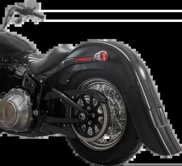 Klock Werks Benchmark Rear Fender – Vicla – Frenched – Black – HD Softail ’18-’25