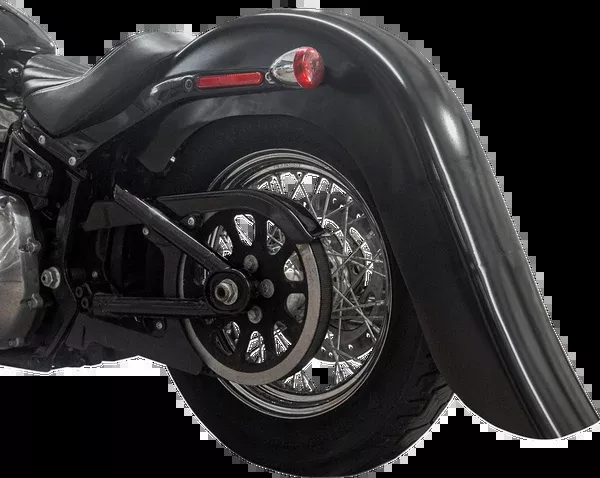 Klock Werks Benchmark Rear Fender - Vicla - Smooth - Black - HD Softail '18-'25