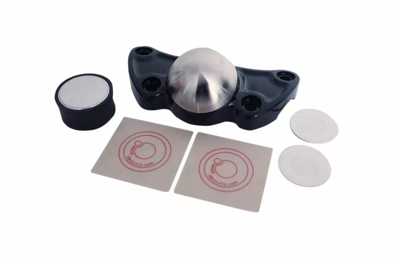Klock Werks Device Mount for '96-Up H-D Models w/ 3.5-inch Center to Center Risers - Black