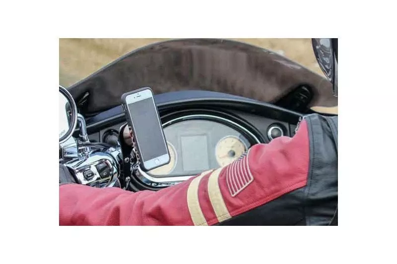 Klock Werks Device Mount for '96-Up H-D Models w/ stock controls(except 500-750 Street) - Black