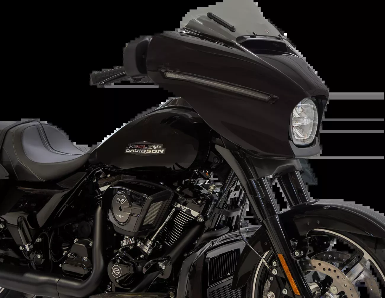 Klock Werks Flare 6.5" Tinted Windshield fits 2023-2026 Harley Street Glide FLHX