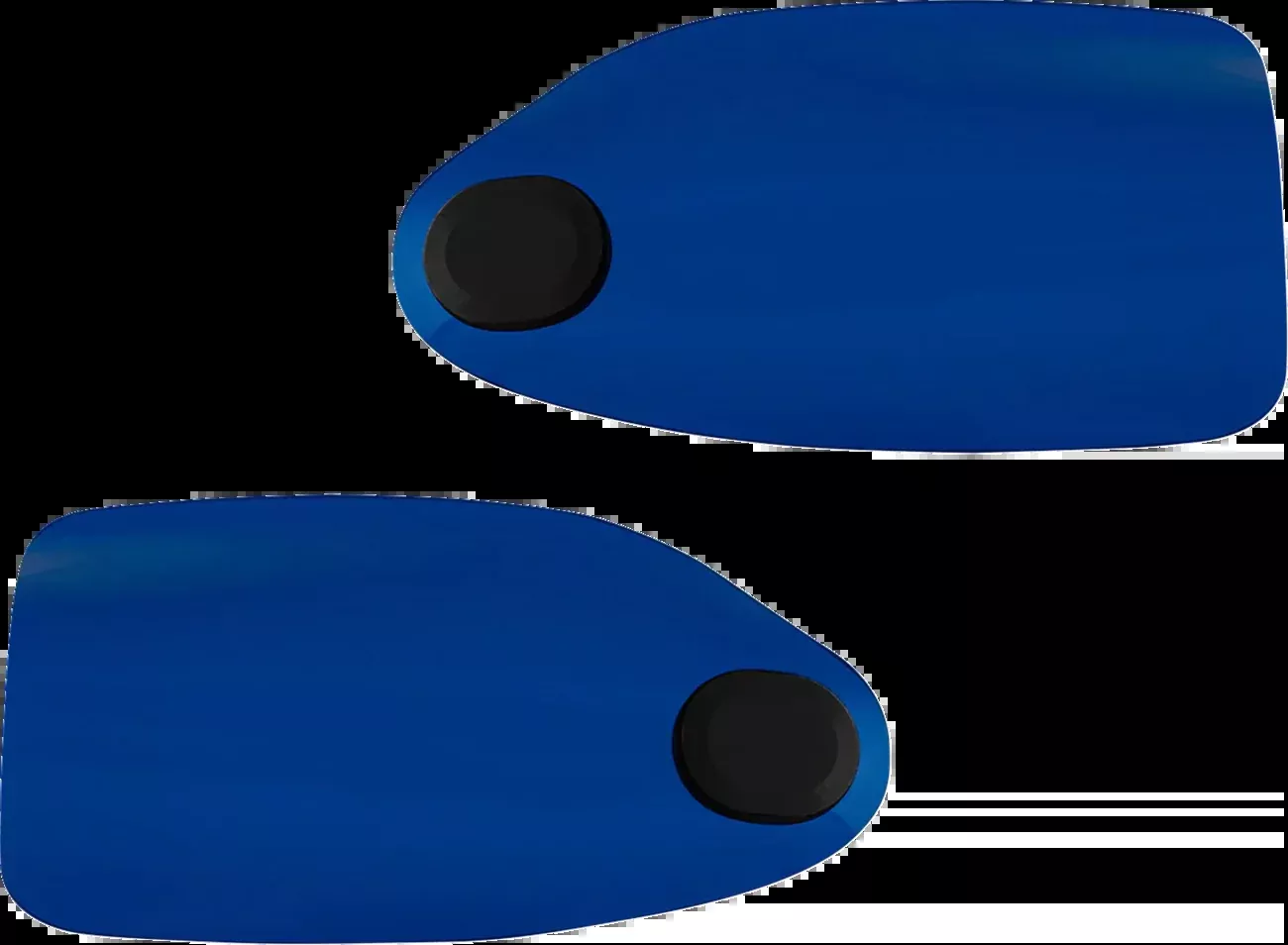 Klock Werks Flare Blue Hand Guards fits 1982-2025 Harley Davidson Cable Clutch