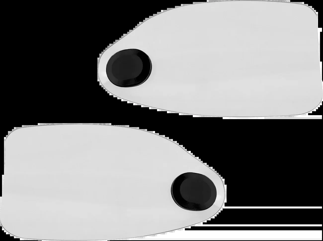 Klock Werks Flare Clear Hand Guards fits 1982-2025 Harley Davidson Cable Clutch