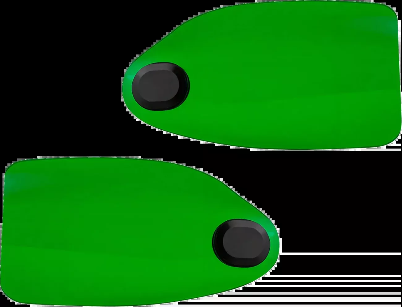 Klock Werks Flare Green Hand Guards fits 2002-2025 Harley Hydraulic Clutch