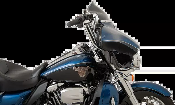 Klock Werks Flare Windshield - 8-1/2" - Dark - Smoke - '14-'25 FLH