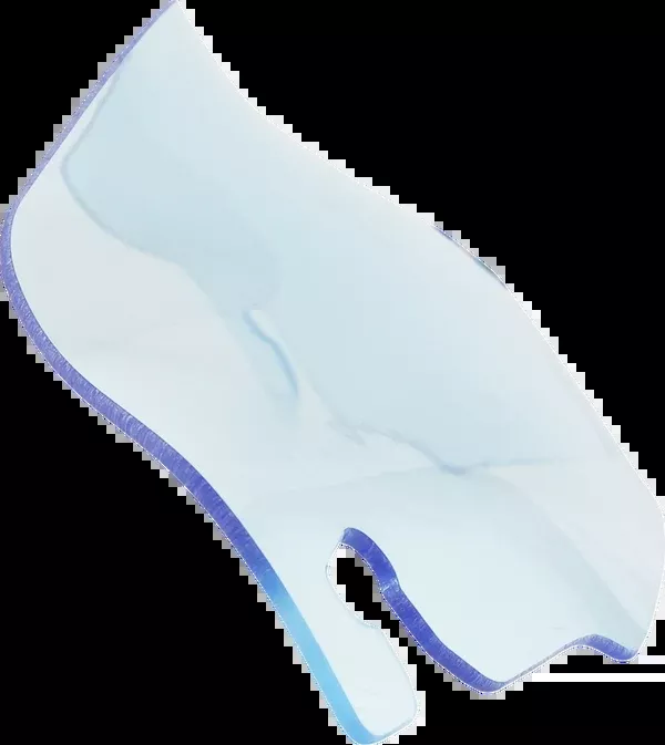 Klock Werks Ice Flare Windshield - 3-1/2" - Blue Ice - '96-'13 FLHT/FLHX