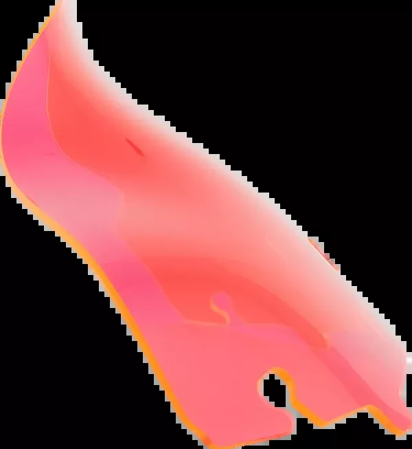 Klock Werks Ice Flare Windshield – 6.5″ – Pink Ice – ’14-’25 FLHT/FLHX